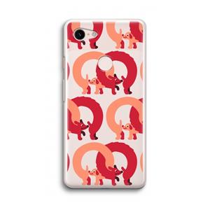 CaseCompany Dogs: Google Pixel 3 Transparant Hoesje