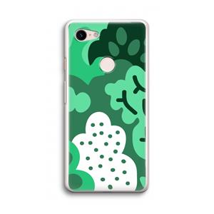 CaseCompany Bushes: Google Pixel 3 Transparant Hoesje