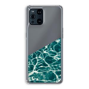 CaseCompany Weerkaatsing water: Oppo Find X3 Transparant Hoesje
