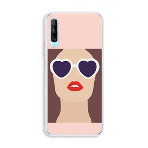 CaseCompany Red lips: Huawei P Smart Pro Transparant Hoesje