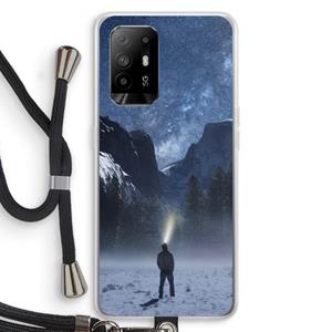 CaseCompany Wanderlust: Oppo A95 5G Transparant Hoesje met koord