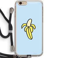 CaseCompany Banana: iPhone 6 PLUS / 6S PLUS Transparant Hoesje met koord