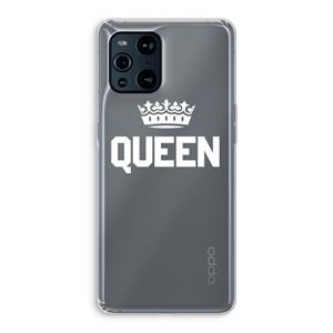 CaseCompany Queen zwart: Oppo Find X3 Transparant Hoesje