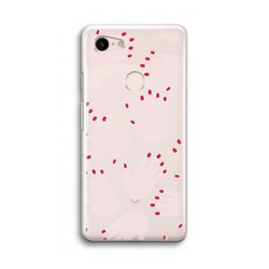 CaseCompany Hands pink: Google Pixel 3 Transparant Hoesje