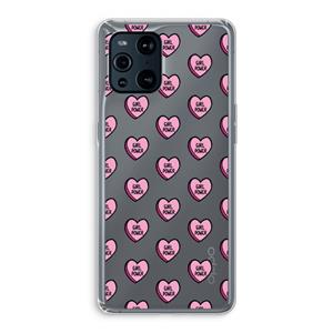 CaseCompany GIRL POWER: Oppo Find X3 Transparant Hoesje