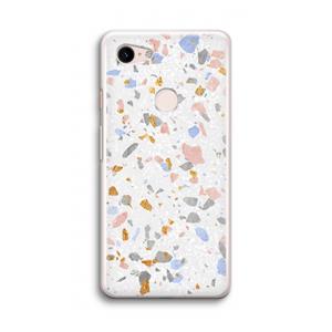 CaseCompany Terrazzo N°8: Google Pixel 3 Transparant Hoesje