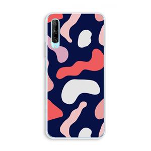 CaseCompany Memphis Shapes Pink: Huawei P Smart Pro Transparant Hoesje