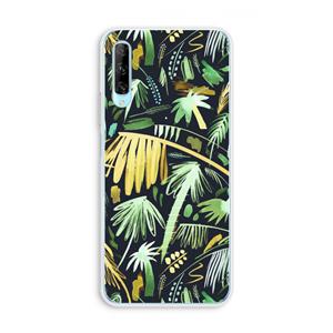 CaseCompany Tropical Palms Dark: Huawei P Smart Pro Transparant Hoesje