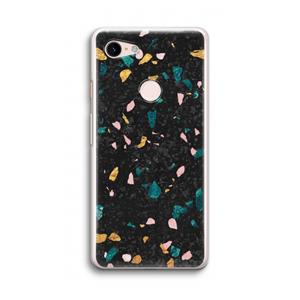 CaseCompany Terrazzo N°10: Google Pixel 3 Transparant Hoesje