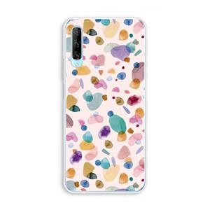 CaseCompany Terrazzo Memphis Pink: Huawei P Smart Pro Transparant Hoesje