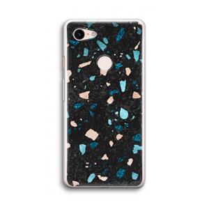 CaseCompany Terrazzo N°11: Google Pixel 3 Transparant Hoesje