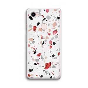 CaseCompany Terrazzo N°12: Google Pixel 3 Transparant Hoesje