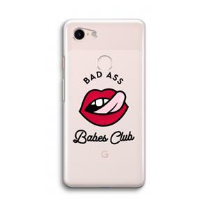 CaseCompany Badass Babes Club: Google Pixel 3 Transparant Hoesje