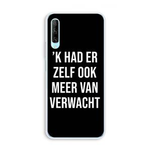 CaseCompany Meer verwacht - Zwart: Huawei P Smart Pro Transparant Hoesje