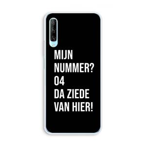 CaseCompany Da ziede van hier - Zwart: Huawei P Smart Pro Transparant Hoesje