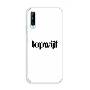 CaseCompany Topwijf Wit: Huawei P Smart Pro Transparant Hoesje