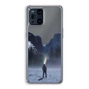 CaseCompany Wanderlust: Oppo Find X3 Transparant Hoesje