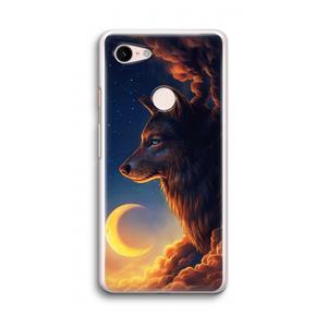CaseCompany Night Guardian: Google Pixel 3 Transparant Hoesje
