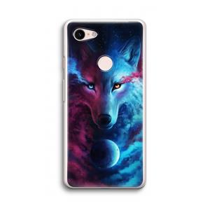 CaseCompany Where Light And Dark Meet: Google Pixel 3 Transparant Hoesje