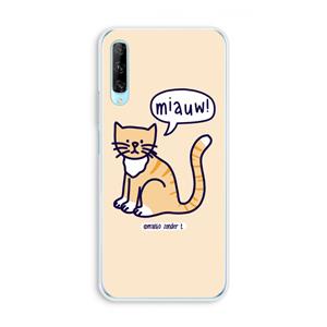 CaseCompany Miauw: Huawei P Smart Pro Transparant Hoesje
