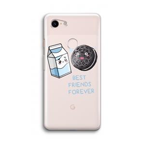 CaseCompany Best Friend Forever: Google Pixel 3 Transparant Hoesje