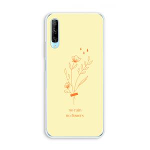CaseCompany No rain no flowers: Huawei P Smart Pro Transparant Hoesje