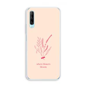 CaseCompany Where flowers bloom: Huawei P Smart Pro Transparant Hoesje