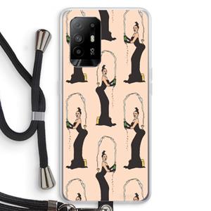 CaseCompany Pop Some Kim: Oppo A95 5G Transparant Hoesje met koord