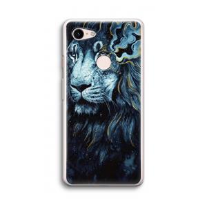 CaseCompany Darkness Lion: Google Pixel 3 Transparant Hoesje