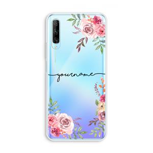 CaseCompany Rozen: Huawei P Smart Pro Transparant Hoesje