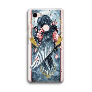 CaseCompany Golden Raven: Google Pixel 3 Transparant Hoesje