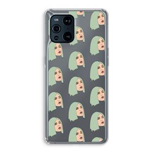 CaseCompany King Kylie: Oppo Find X3 Transparant Hoesje
