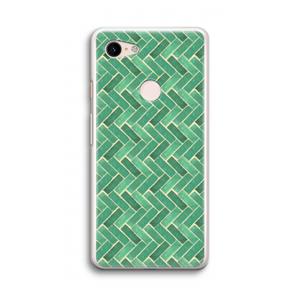 CaseCompany Moroccan tiles 2: Google Pixel 3 Transparant Hoesje