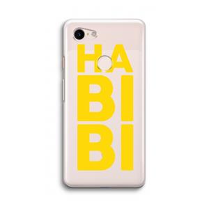 CaseCompany Habibi Blue: Google Pixel 3 Transparant Hoesje