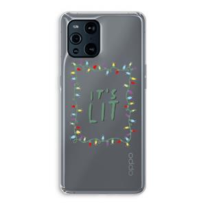 CaseCompany It's Lit: Oppo Find X3 Pro Transparant Hoesje