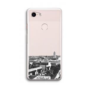 CaseCompany Marrakech Skyline : Google Pixel 3 Transparant Hoesje