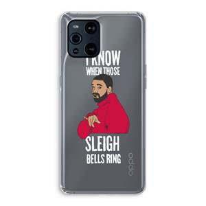 CaseCompany Sleigh Bells Ring: Oppo Find X3 Pro Transparant Hoesje