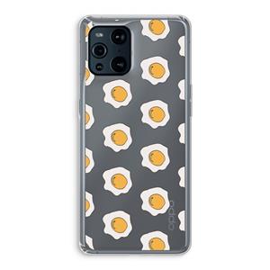 CaseCompany Bacon to my eggs #1: Oppo Find X3 Pro Transparant Hoesje