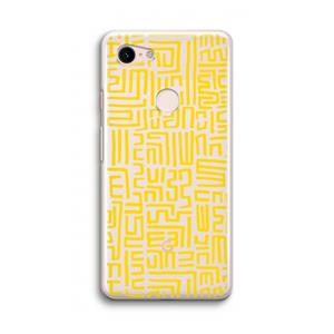CaseCompany Majorelle Blue Print: Google Pixel 3 Transparant Hoesje