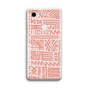 CaseCompany Marrakech Pink: Google Pixel 3 Transparant Hoesje