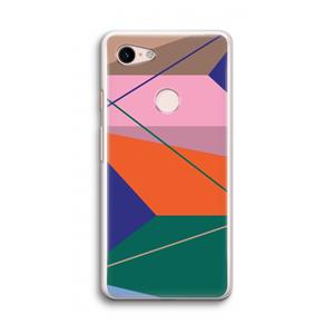 CaseCompany Gestalte 1: Google Pixel 3 Transparant Hoesje