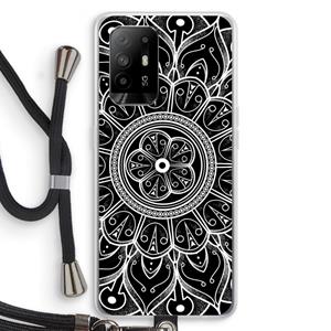 CaseCompany Roses Are Red: Oppo A95 5G Transparant Hoesje met koord