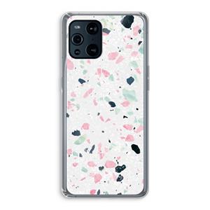 CaseCompany Terrazzo N°3: Oppo Find X3 Transparant Hoesje