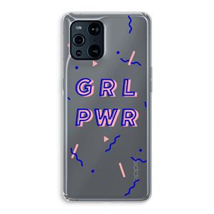 CaseCompany GRL PWR: Oppo Find X3 Pro Transparant Hoesje