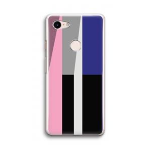CaseCompany Gestalte 4: Google Pixel 3 Transparant Hoesje