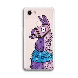 CaseCompany Lama: Google Pixel 3 Transparant Hoesje