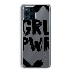 CaseCompany Girl Power #2: Oppo Find X3 Pro Transparant Hoesje