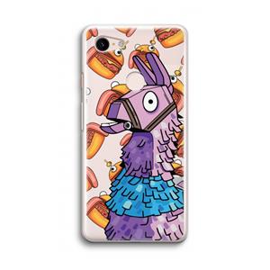 CaseCompany Loot Burger: Google Pixel 3 Transparant Hoesje