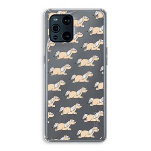 CaseCompany Ponys: Oppo Find X3 Pro Transparant Hoesje