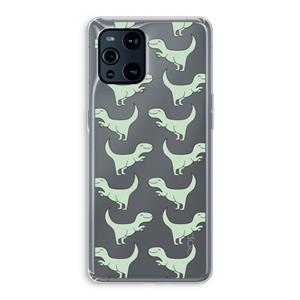 CaseCompany Dinos: Oppo Find X3 Pro Transparant Hoesje